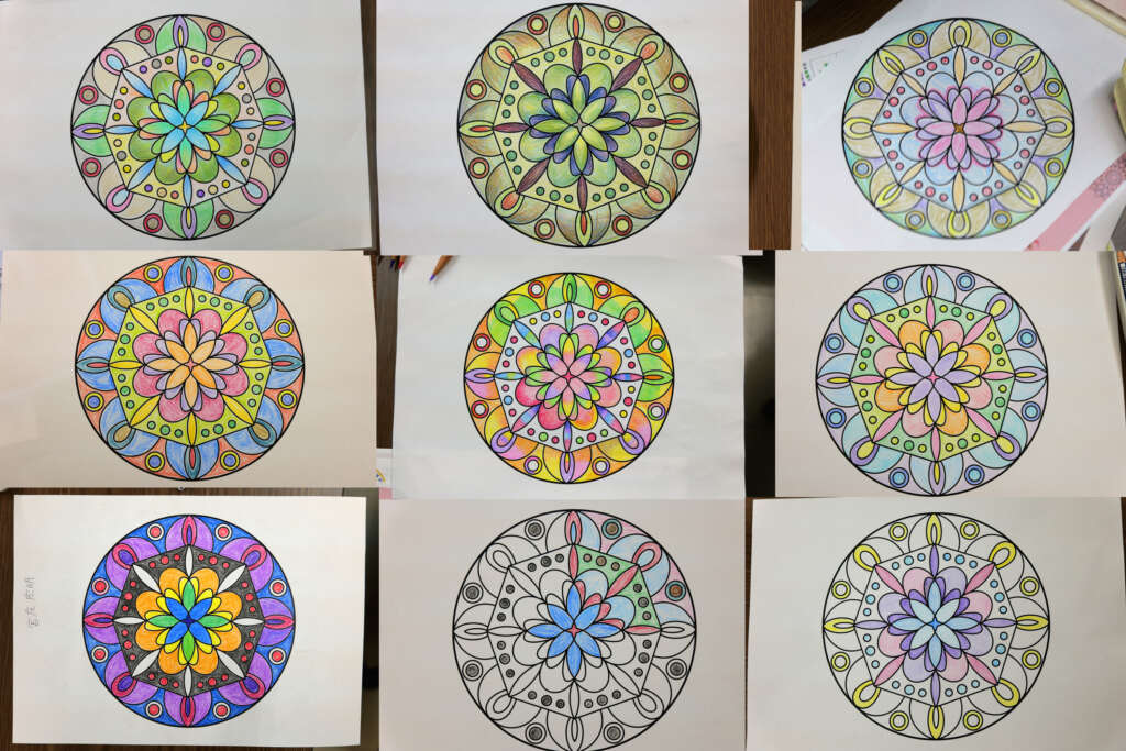 2026.3.28 Salon d'愛理IRI 曼荼羅塗り絵